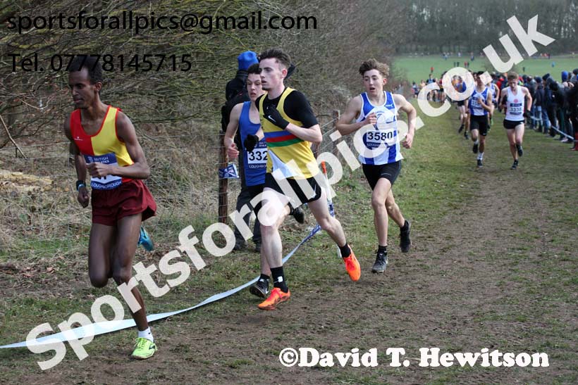 Mens under-17s 2019 British Athletics Inter Counties Cross Country, Prestwood Hall, Loughborough. Photo:  David T. Hewitson/Sports for All Pics